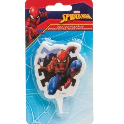 Cerf Dellier Bougie Spiderman 2D 7 cm New
