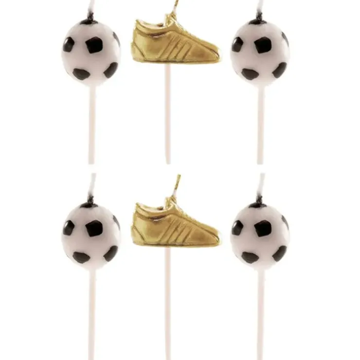 Cerf Dellier Bougies chaussures + ballons de football (x 6)