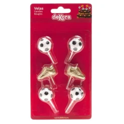 Cerf Dellier Bougies chaussures + ballons de football (x 6)