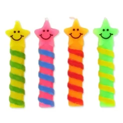 Cerf Dellier Bougies Smileys Etoiles (x 4) Outlet