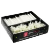 Cerf Dellier Bougies torsadées 6 cm et bobèches blanches (x 125) Best