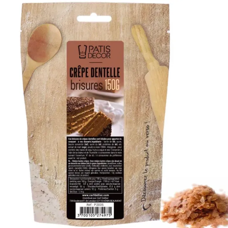 Cerf Dellier Brisures de crêpes dentelle 150 g Clearance