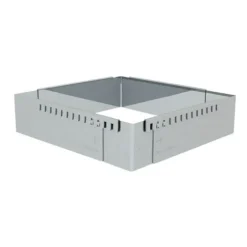 Cerf Dellier Cadre à entremets extensible inox carré 16 à 30 cm De Buyer