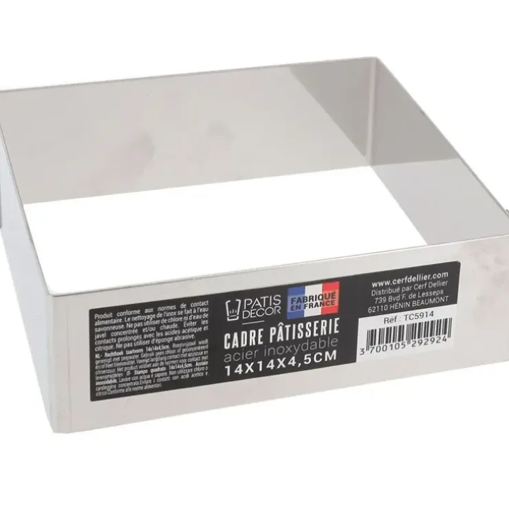 Cerf Dellier Cadre à mousse inox H 4,5 cm 14 x 14 cm Online
