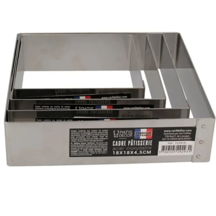 Cerf Dellier Cadre à mousse inox H 4,5 cm 26 x 26 cm Hot