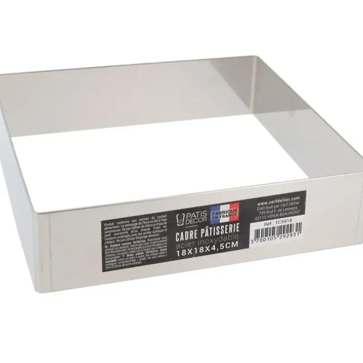 Cerf Dellier Cadre à mousse inox H 4,5 cm 18 x 18 cm Clearance