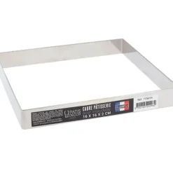 Cerf Dellier Cadre à pâtisserie inox H 2 cm - 16 x 16 cm Discount
