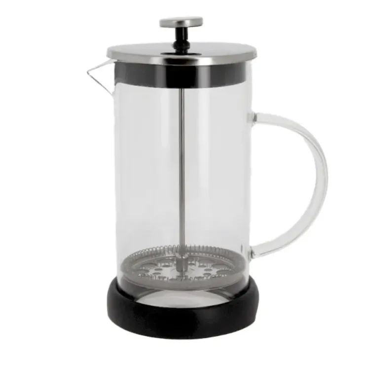 Cerf Dellier Cafetière à piston en verre couvercle noir - 1000 ml Clearance