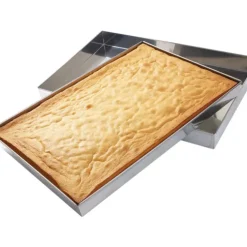 Cerf Dellier Caisse à génoise inox droite 60x40x5 cm Discount