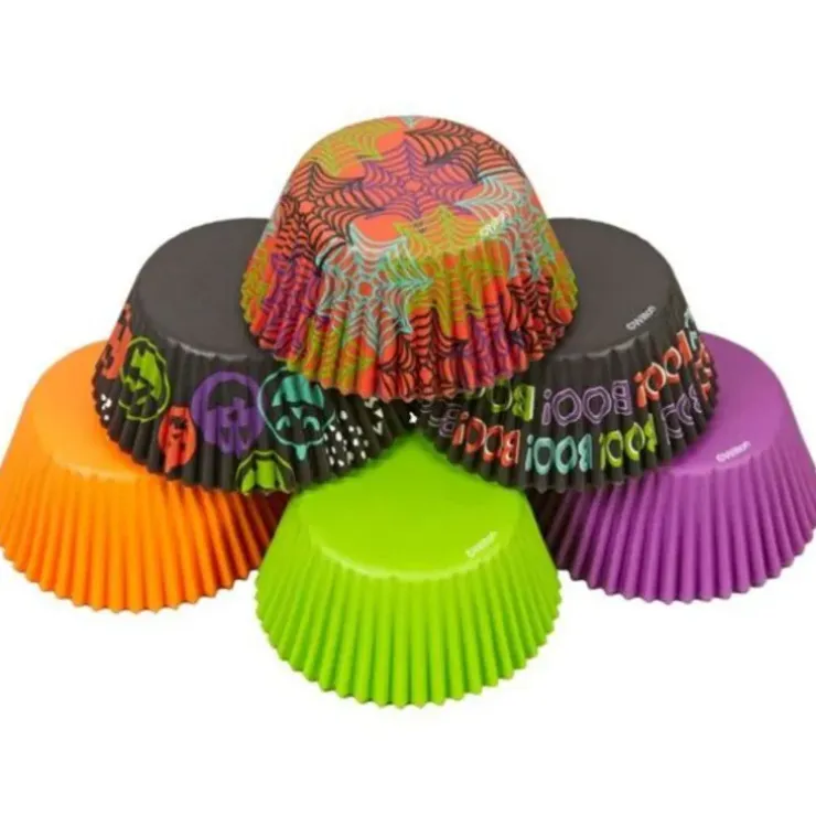 Cerf Dellier Caissette cupcake Halloween assorties Wilton (x150)