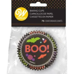 Cerf Dellier Caissette cupcake Halloween Boo Wilton (x75)