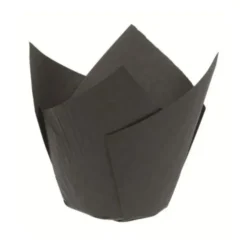 Cerf Dellier Caissette haute Tulipcup noire (x 200)