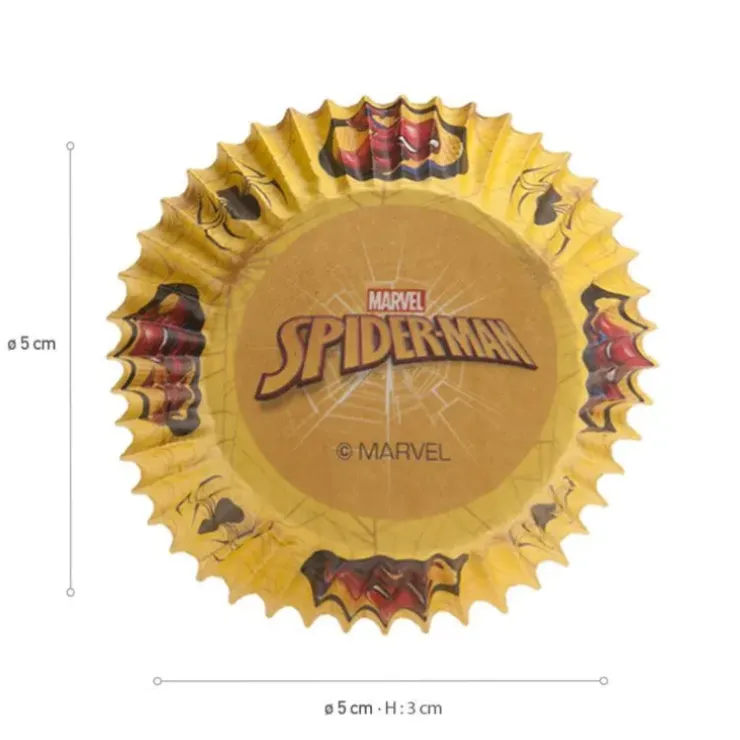 Cerf Dellier Caissettes à cupcake Spiderman (x25) New