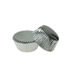 Cerf Dellier Caissettes cupcake argent (x30) New