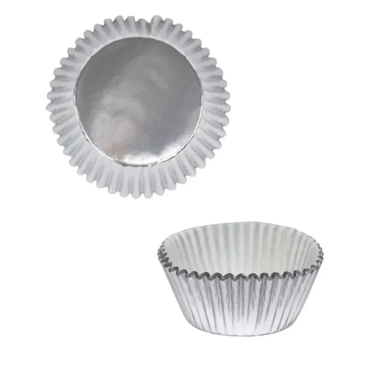 Cerf Dellier Caissettes cupcake argent (x30) New
