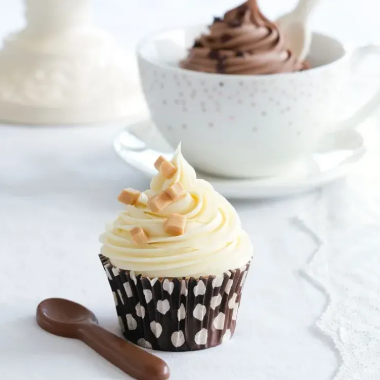 Cerf Dellier Caissettes cupcake chocolat à pois (x60) Clearance