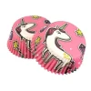 Cerf Dellier Caissettes cupcakes "Licorne rose" (x50) New