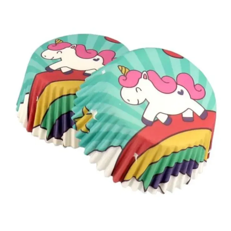 Cerf Dellier Caissettes cupcakes "Licorne" (x50) Hot