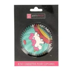 Cerf Dellier Caissettes cupcakes "Licorne" (x50) Hot