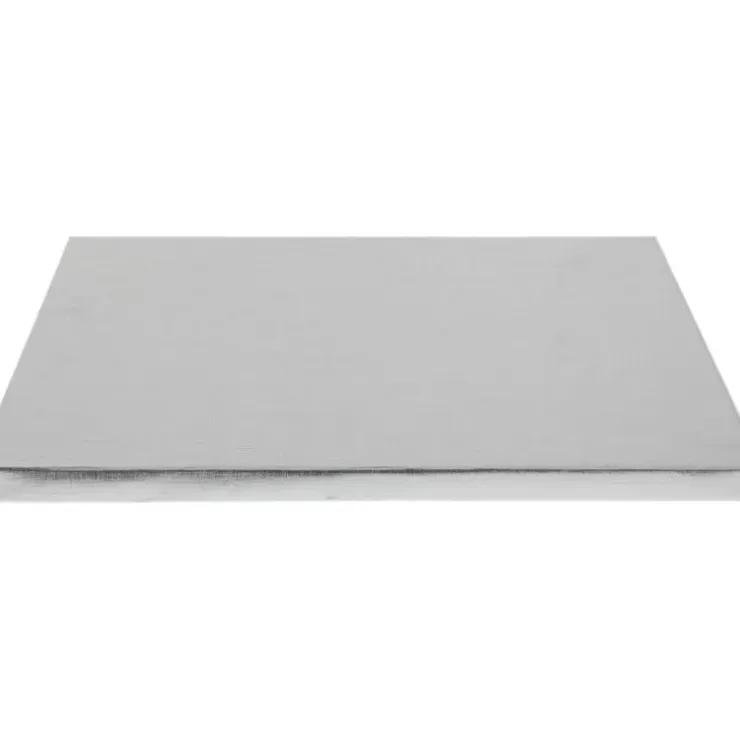 Cerf Dellier Cake drum rectangle argent 40 x 60 cm Discount