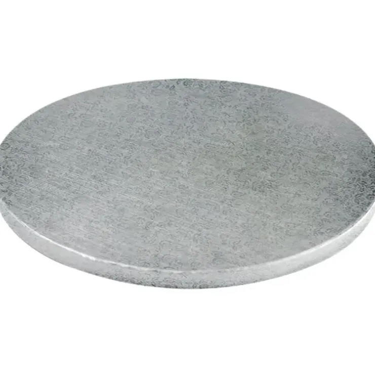 Cerf Dellier Cake Drum Rond Argent Ø 40 cm