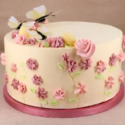 Cerf Dellier Cake Drum Rond Rose Ø 25 cm
