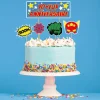 Cerf Dellier Cake topper assortis "Joyeux anniversaire" thème Super-héros Online