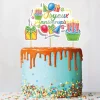 Cerf Dellier Cake topper assortis "Joyeux anniversaire" thème anniversaire enfantin Outlet