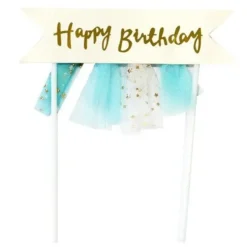 Cerf Dellier Cake topper banderole anniversaire Online