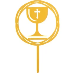 Cerf Dellier Cake topper Calice de communion Best