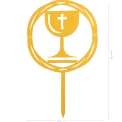 Cerf Dellier Cake topper Calice de communion Best