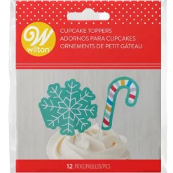 Cerf Dellier Cake topper flocon et sucre d'orge Wilton (x 12) Outlet