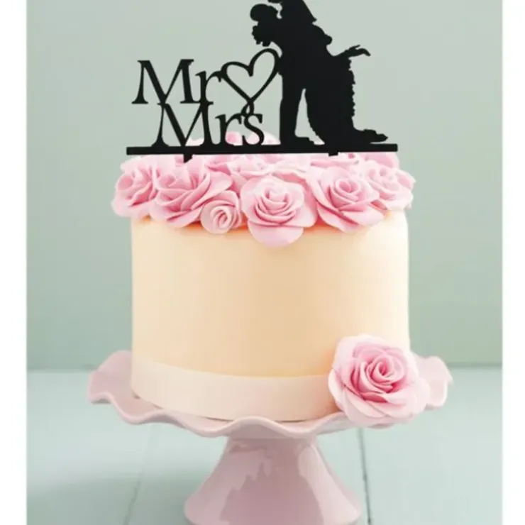 Cerf Dellier Cake Topper Mr & Mrs Bonheur Sale