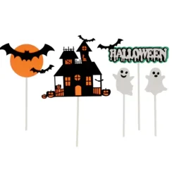 Cerf Dellier Cake toppers assortis thème Halloween (x5) Best