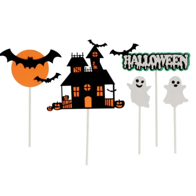Cerf Dellier Cake toppers assortis thème Halloween (x5) Best