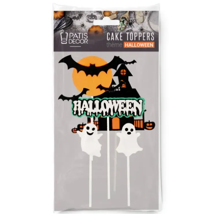 Cerf Dellier Cake toppers assortis thème Halloween (x5) Best