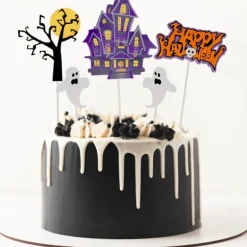 Cerf Dellier Cake toppers assortis thème Halloween 3 (x5) Online
