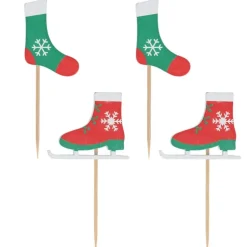 Cerf Dellier Cake toppers chaussettes et patins à glace Outlet