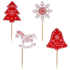 Cerf Dellier Cake toppers mix de Noël 3