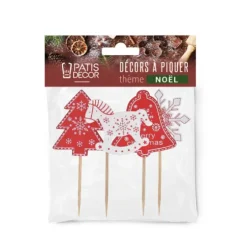Cerf Dellier Cake toppers mix de Noël 3
