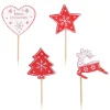 Cerf Dellier Cake toppers mix de Noël 2 Discount