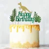 Cerf Dellier Cake toppers "Happy birthday" thème dinosaures Online