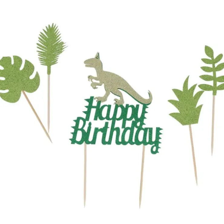Cerf Dellier Cake toppers "Happy birthday" thème dinosaures Online