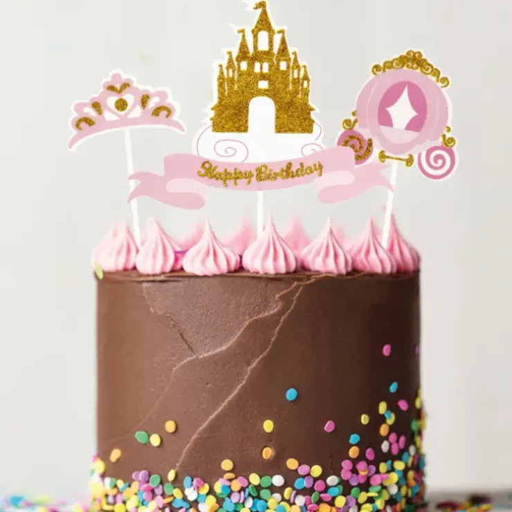 Cerf Dellier Cakes toppers Anniversaire princesses (x4) Sale