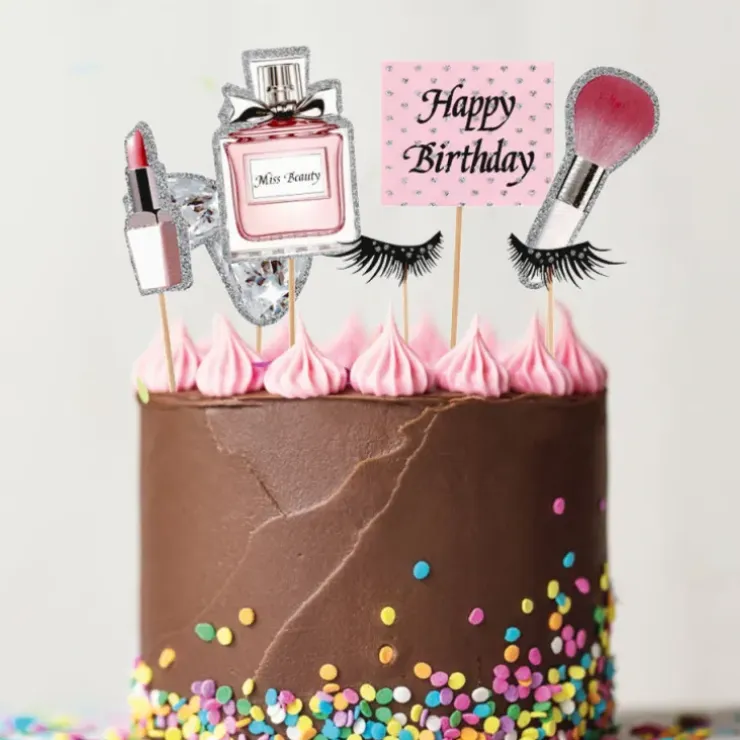 Cerf Dellier Cakes toppers Anniversaire maquillages (x7) Hot
