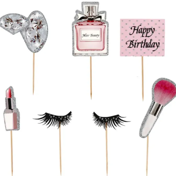 Cerf Dellier Cakes toppers Anniversaire maquillages (x7) Hot