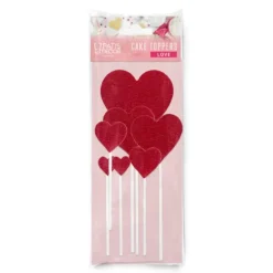 Cerf Dellier Cakes toppers cœurs brillants (x7) Discount