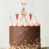 Cerf Dellier Cakes toppers lapin de Pâques (x5) Clearance