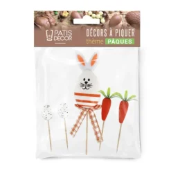 Cerf Dellier Cakes toppers lapin de Pâques (x5) Clearance