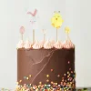 Cerf Dellier Cakes toppers lapin et poussin de Pâques (x5) Sale